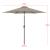 Umbrelă de grădină Altino cu articulație de înclinare, khaki, 270 cm