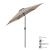 Umbrelă de grădină Altino cu articulație de înclinare, khaki, 270 cm