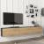 Comodă TV suspendată Vihti 180x31x29,5 cm negru și stejar