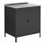 Outdoorset Bolognano Standregal und Schrank Schwarz, matt [casa.pro]
