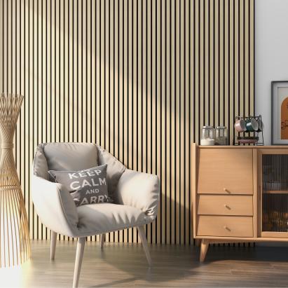 Akustik-Wandpaneel 12er Set Vang 120x60 cm Eichenoptik [NEU.HOLZ]