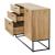 Sideboard Lavangen 75x100x35 cm Eicheoptik [en.casa]