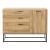 Sideboard Lavangen 75x100x35 cm Eicheoptik [en.casa]
