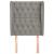 Tăblie de pat cu aripioare gri deschis 83x23x118/128 cm catifea GartenMobel Dekor