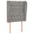 Tăblie de pat cu aripioare gri deschis 83x23x118/128 cm catifea GartenMobel Dekor