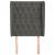Tăblie de pat cu aripioare gri închis 83x23x118/128 cm catifea GartenMobel Dekor