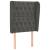 Tăblie de pat cu aripioare gri închis 83x23x118/128 cm catifea GartenMobel Dekor