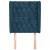 Tăblie pat cu aripioare albastru închis 83x23x118/128cm catifea GartenMobel Dekor