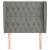Tăblie de pat cu aripioare gri deschis 93x23x118/128 cm catifea GartenMobel Dekor