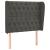 Tăblie de pat cu aripioare gri închis 93x23x118/128 cm catifea GartenMobel Dekor