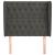 Tăblie de pat cu aripioare gri închis 93x23x118/128 cm catifea GartenMobel Dekor