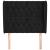 Tăblie de pat cu aripioare, negru, 93x23x118/128 cm, catifea GartenMobel Dekor
