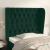 Tăblie pat cu aripioare verde închis 93x23x118/128 cm catifea GartenMobel Dekor