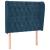 Tăblie pat cu aripioare albastru închis 93x23x118/128cm catifea GartenMobel Dekor