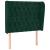 Tăblie pat cu aripioare verde închis 103x23x118/128 cm catifea GartenMobel Dekor