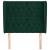 Tăblie pat cu aripioare verde închis 103x23x118/128 cm catifea GartenMobel Dekor