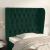 Tăblie pat cu aripioare verde închis 103x23x118/128 cm catifea GartenMobel Dekor