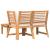 Set mobilier de grădină, 3 piese, perne crem, lemn masiv acacia GartenMobel Dekor