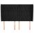 Tăblie de pat cu aripioare, negru, 147x23x118/128 cm, catifea GartenMobel Dekor