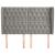 Tăblie de pat cu aripioare gri deschis 163x23x118/128cm catifea GartenMobel Dekor