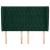 Tăblie pat cu aripioare verde închis 163x23x118/128 cm catifea GartenMobel Dekor
