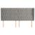 Tăblie de pat cu aripioare gri deschis 183x23x118/128cm catifea GartenMobel Dekor