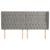 Tăblie de pat cu aripioare gri deschis 203x23x118/128cm catifea GartenMobel Dekor