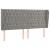 Tăblie de pat cu aripioare gri deschis 203x23x118/128cm catifea GartenMobel Dekor