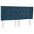 Tăblie pat cu urechi albastru închis 203x23x118/128 cm catifea GartenMobel Dekor