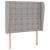 Tăblie de pat cu aripioare gri deschis 83x23x118/128 cm textil GartenMobel Dekor