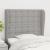 Tăblie de pat cu aripioare gri deschis 83x23x118/128 cm textil GartenMobel Dekor