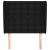 Tăblie de pat cu aripioare, negru, 83x23x118/128 cm, textil GartenMobel Dekor