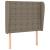 Tăblie de pat cu aripioare gri taupe 83x23x118/128 cm textil GartenMobel Dekor