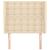Tăblie de pat cu aripioare, crem, 83x23x118/128 cm, textil GartenMobel Dekor