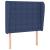 Tăblie de pat cu aripioare, albastru, 83x23x118/128 cm, textil GartenMobel Dekor