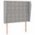 Tăblie de pat cu aripioare gri deschis 93x23x118/128 cm textil GartenMobel Dekor