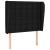 Tăblie de pat cu aripioare, negru, 93x23x118/128 cm, textil GartenMobel Dekor
