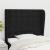 Tăblie de pat cu aripioare, negru, 93x23x118/128 cm, textil GartenMobel Dekor