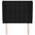 Tăblie de pat cu aripioare, negru, 93x23x118/128 cm, textil GartenMobel Dekor