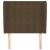 Tăblie de pat cu aripioare maro închis 93x23x118/128 cm textil GartenMobel Dekor