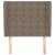 Tăblie de pat cu aripioare gri taupe 93x23x118/128 cm textil GartenMobel Dekor