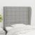 Tăblie de pat cu aripioare gri deschis 103x23x118/128 cm textil GartenMobel Dekor