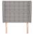 Tăblie de pat cu aripioare gri deschis 103x23x118/128 cm textil GartenMobel Dekor