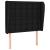 Tăblie de pat cu aripioare, negru, 103x23x118/128 cm, textil GartenMobel Dekor