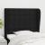 Tăblie de pat cu aripioare, negru, 103x23x118/128 cm, textil GartenMobel Dekor