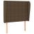 Tăblie de pat cu aripioare maro închis 103x23x118/128 cm textil GartenMobel Dekor