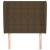 Tăblie de pat cu aripioare maro închis 103x23x118/128 cm textil GartenMobel Dekor