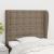 Tăblie de pat cu aripioare gri taupe 103x23x118/128 cm textil GartenMobel Dekor