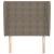Tăblie de pat cu aripioare gri taupe 103x23x118/128 cm textil GartenMobel Dekor