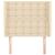 Tăblie de pat cu aripioare, crem, 103x23x118/128 cm, textil GartenMobel Dekor